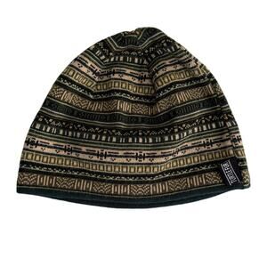 Turtle Fur Lars merino wool beanie Green Fair Isle